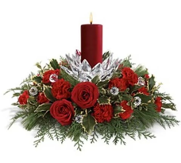 Christmas Ice Petals Centerpiece