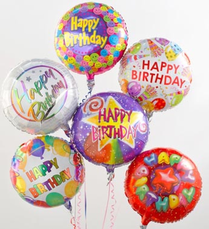 6 Birthday Balloons