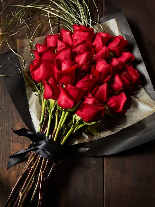 24 Red Long Stem Roses