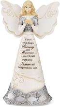8\" Angel holding dove/Sympathy