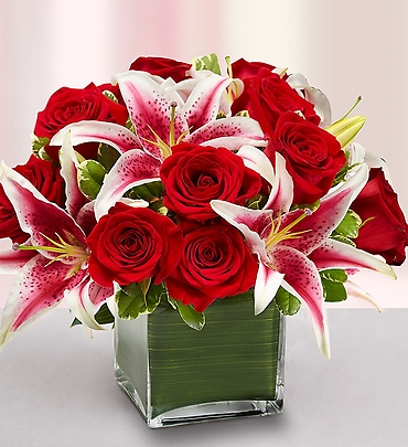 Red Rose and Lily Cube