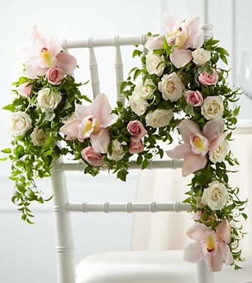 The Orchid Rose Chair Décor