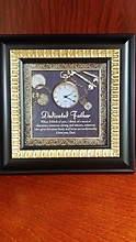 Table top clock -Dedicated Father