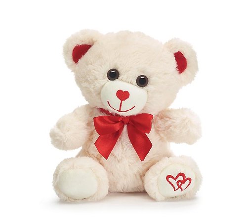 Plush Bear with Heart 7.5in